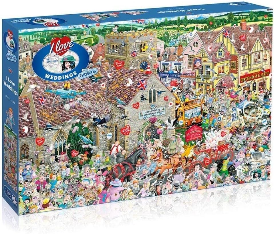 I Love Weddings 1000 Piece Jigsaw Puzzle Mike Jupp Cartoon Jigsaw
