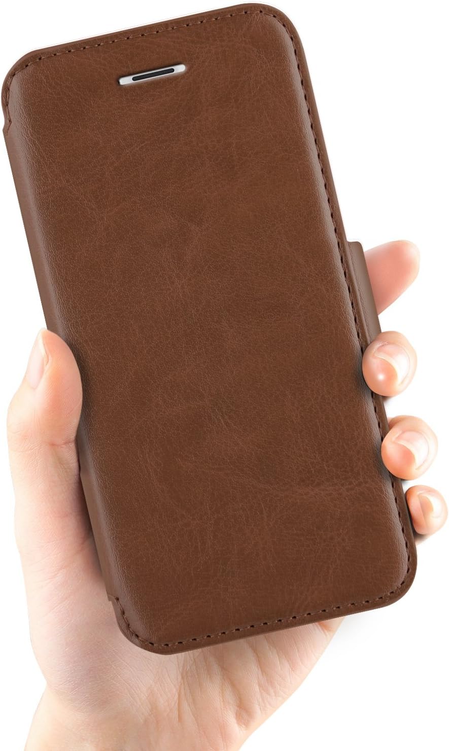 iPhone 6S Case, Verus [Dandy Klop][Brown] - [Leather Wallet][Card Slot][Kickstand] For Apple iPhone 6 6S 4.7