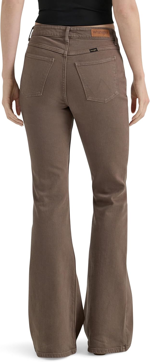 Wrangler Womens Women’s High Waisted Fierce Flare Jean