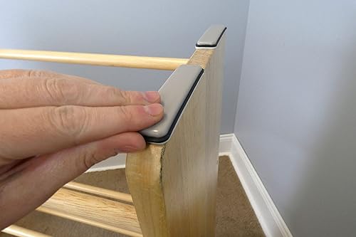 Miniatura 9 de Shepherd Hardware 9241 - Tiras deslizantes adhesivas para muebles de 1 pulgada x 4 pulgadas, paquete de 4, color negro