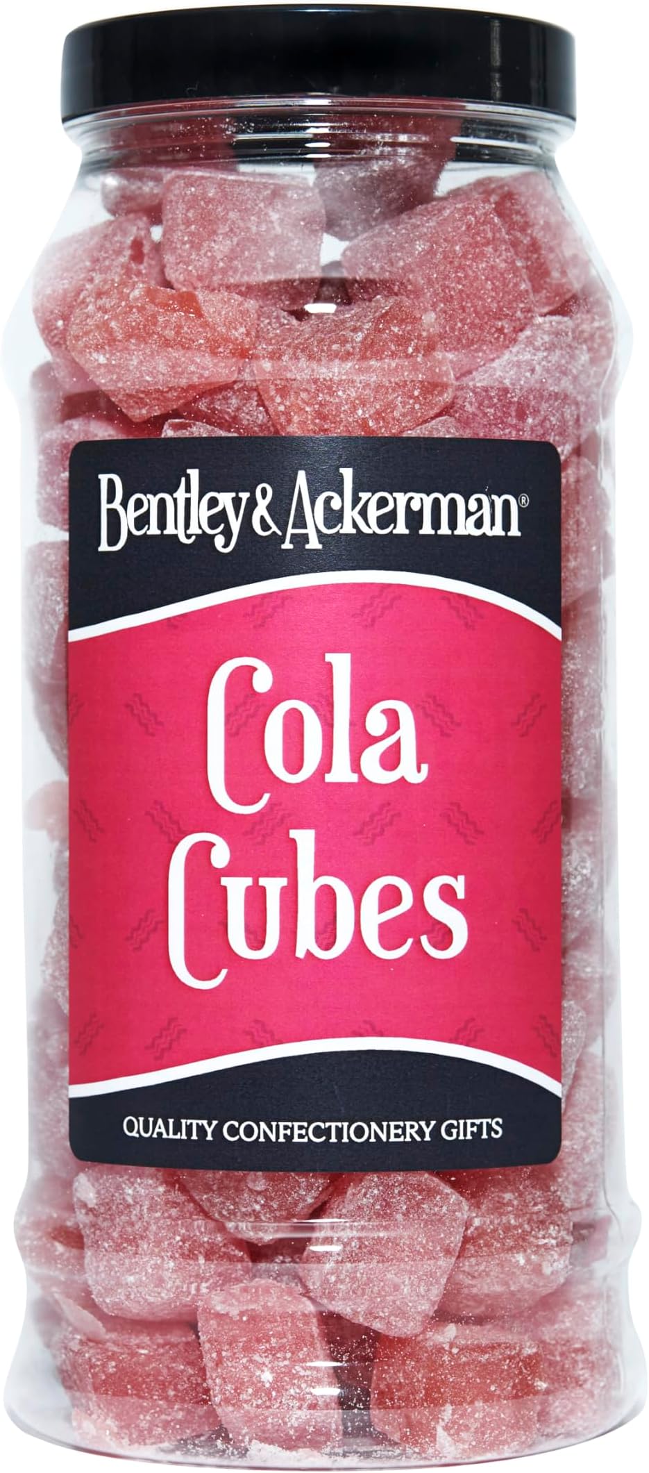 Cola Cubes Sweets - (640g) Original Retro Boiled Cola Cubes Sweets Gift Jar By Bentley & Ackerman's Sweet Shop.