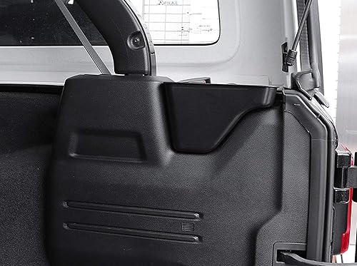 Miniatura 8 de YOCTM Caja de Almacenamiento para Pasaruedas, Organizador de Maletero Trasero, Bandeja de Carga Compatible con Jeep Wrangler JL JLU Rubicon Sport
