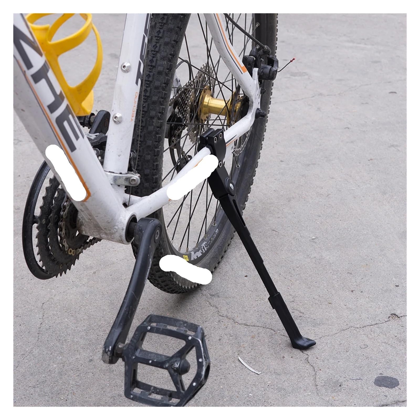 Cavalletto Laterale della Bicicletta Cavalletto Regolabile Leggero for Mountain Bike 26 27.5 29 Road 700c Parcheggio Bici Cavalletto Laterale Portapacchi Posteriore