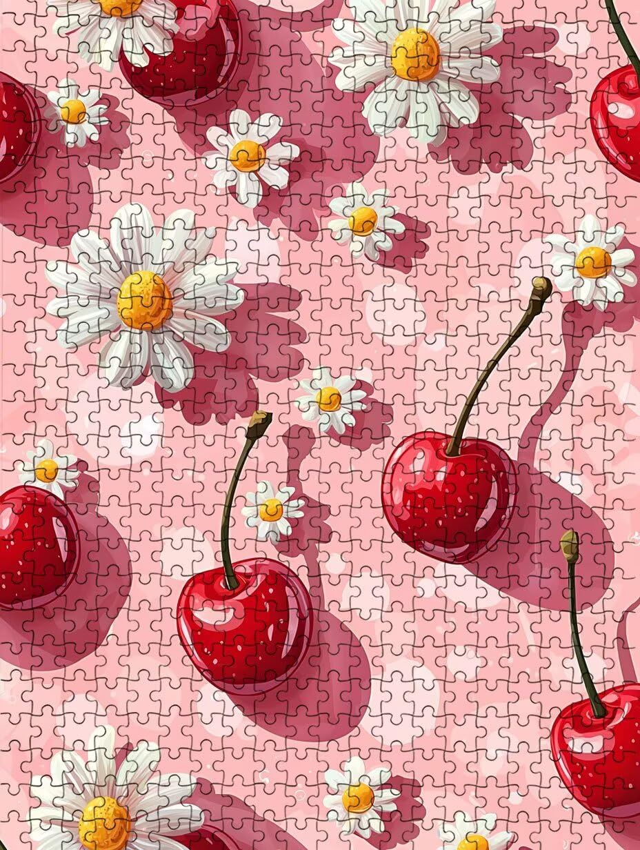 Puzzle 3000 elementów, puzzle dla dorosłych stokrotka wiśnia artystyczne puzzle, gra puzzli, drewniane układanki, niemożliwe klasyczne układanki, do gry edukacyjnej wyzwanie zabawki, układanki