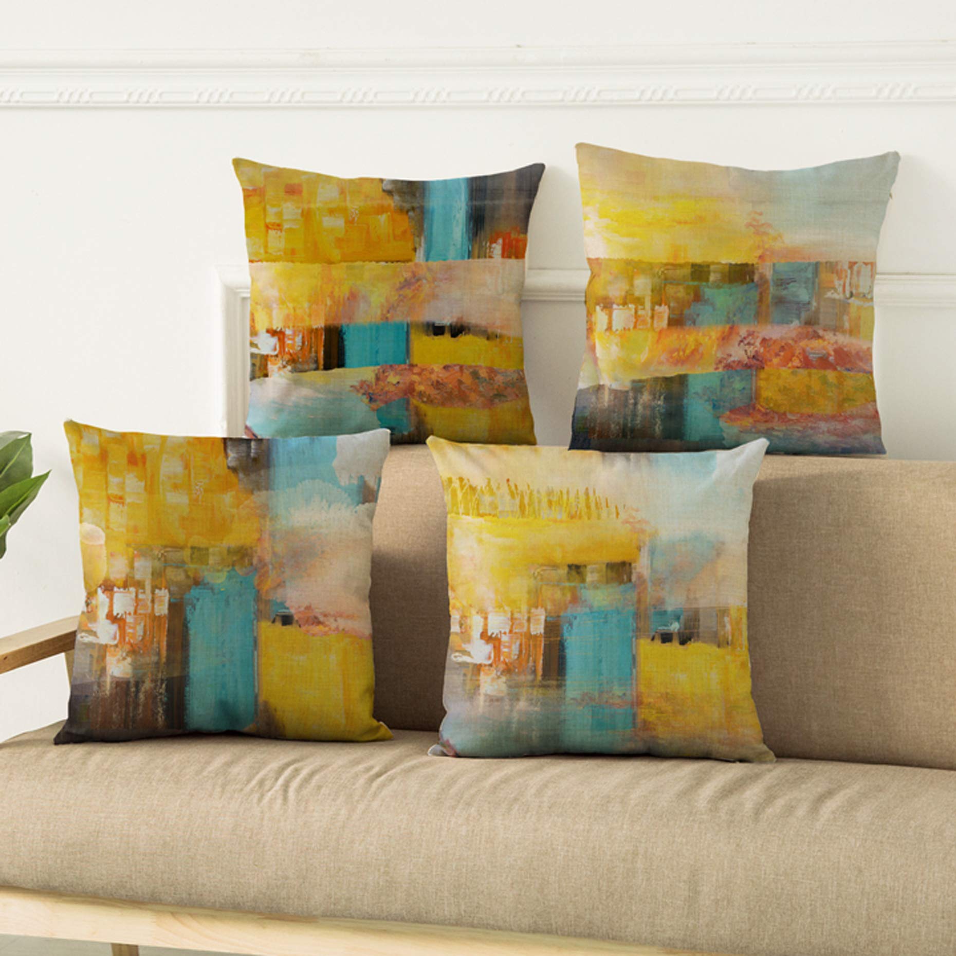Federa Quadrata 45x45 Cm In Tessuto Stampa A Caldo | Cuscino Divano Letto Argento Lusso