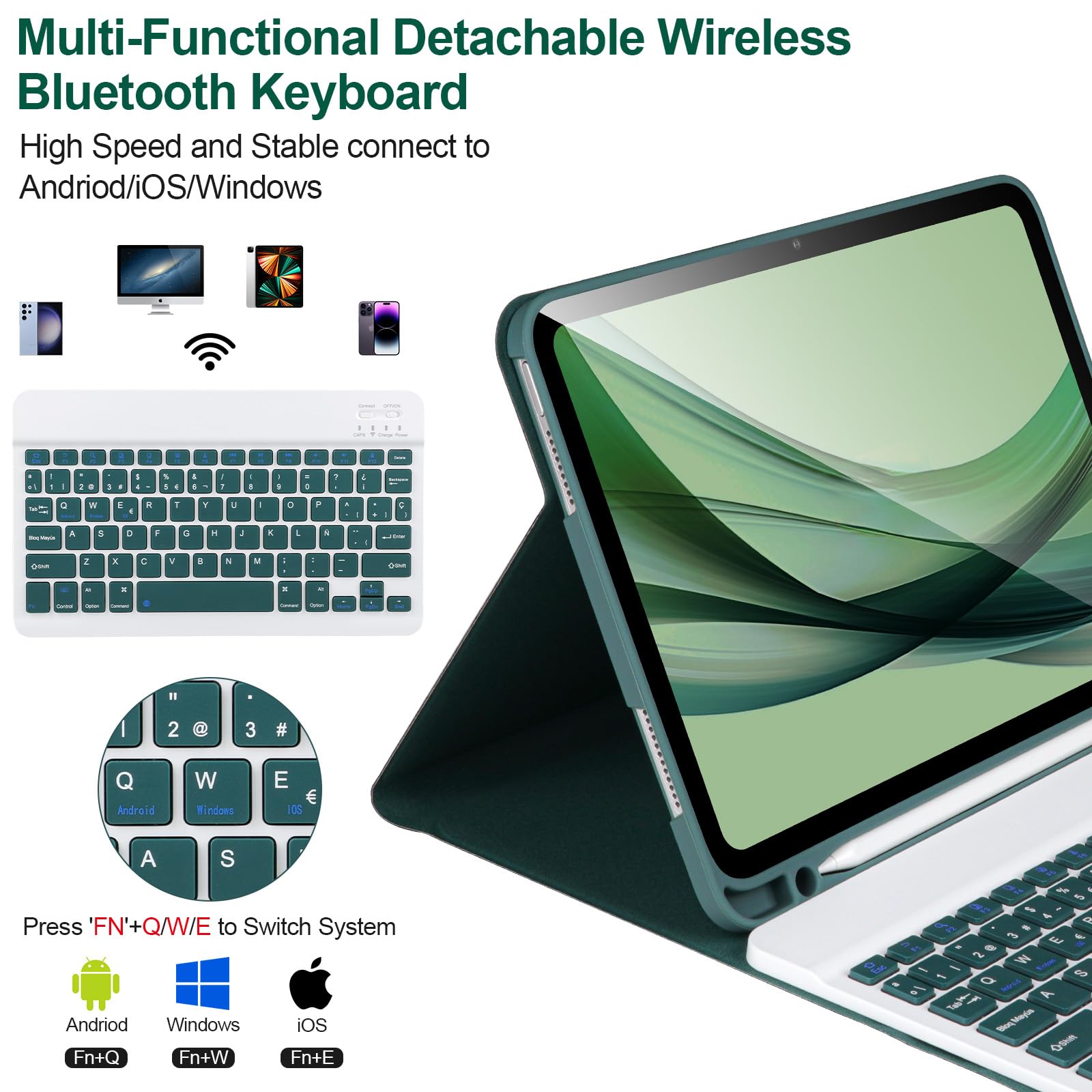 Amazon.co.jp: AHYWTAN iPad 11/第10世代用ケース キーボード付き
