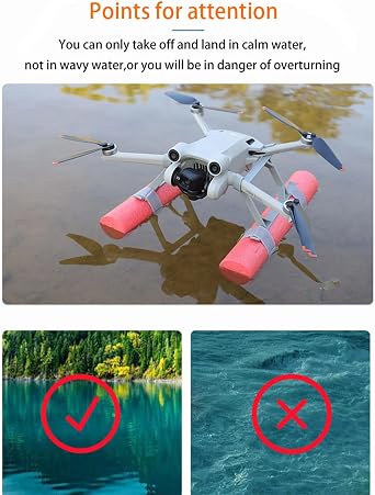 Lito X1 ウォーターフローティングランディングギア フローティング浮力フレーム&トレーニングキット DJI Mini 4 Pro/Mini 3 Pro/MINI 3 / Lito 1 / X1 安全な水上着陸と強化された安定性ドローンアクセサリー