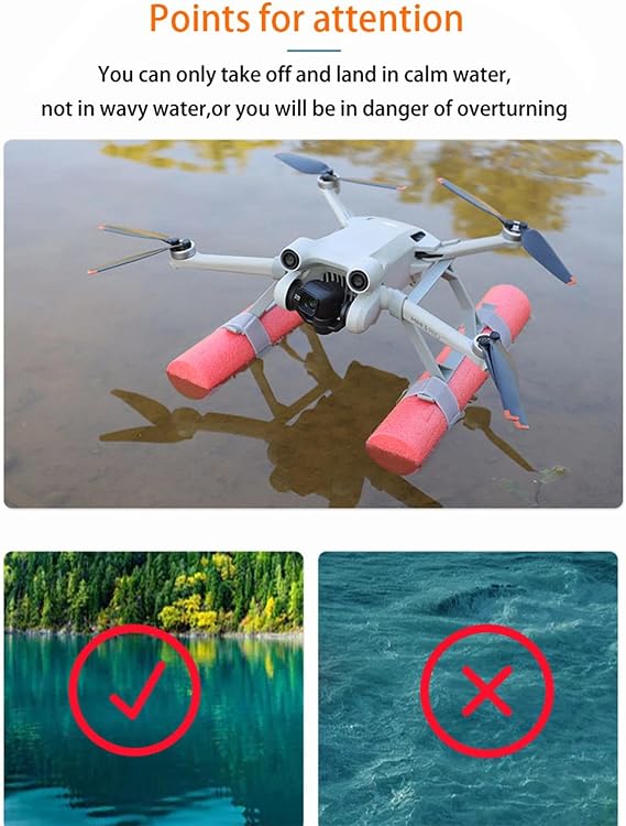 Lito X1 ウォーターフローティングランディングギア フローティング浮力フレーム&トレーニングキット DJI Mini 4 Pro/Mini 3 Pro/MINI 3 / Lito 1 / X1 安全な水上着陸と強化された安定性ドローンアクセサリー