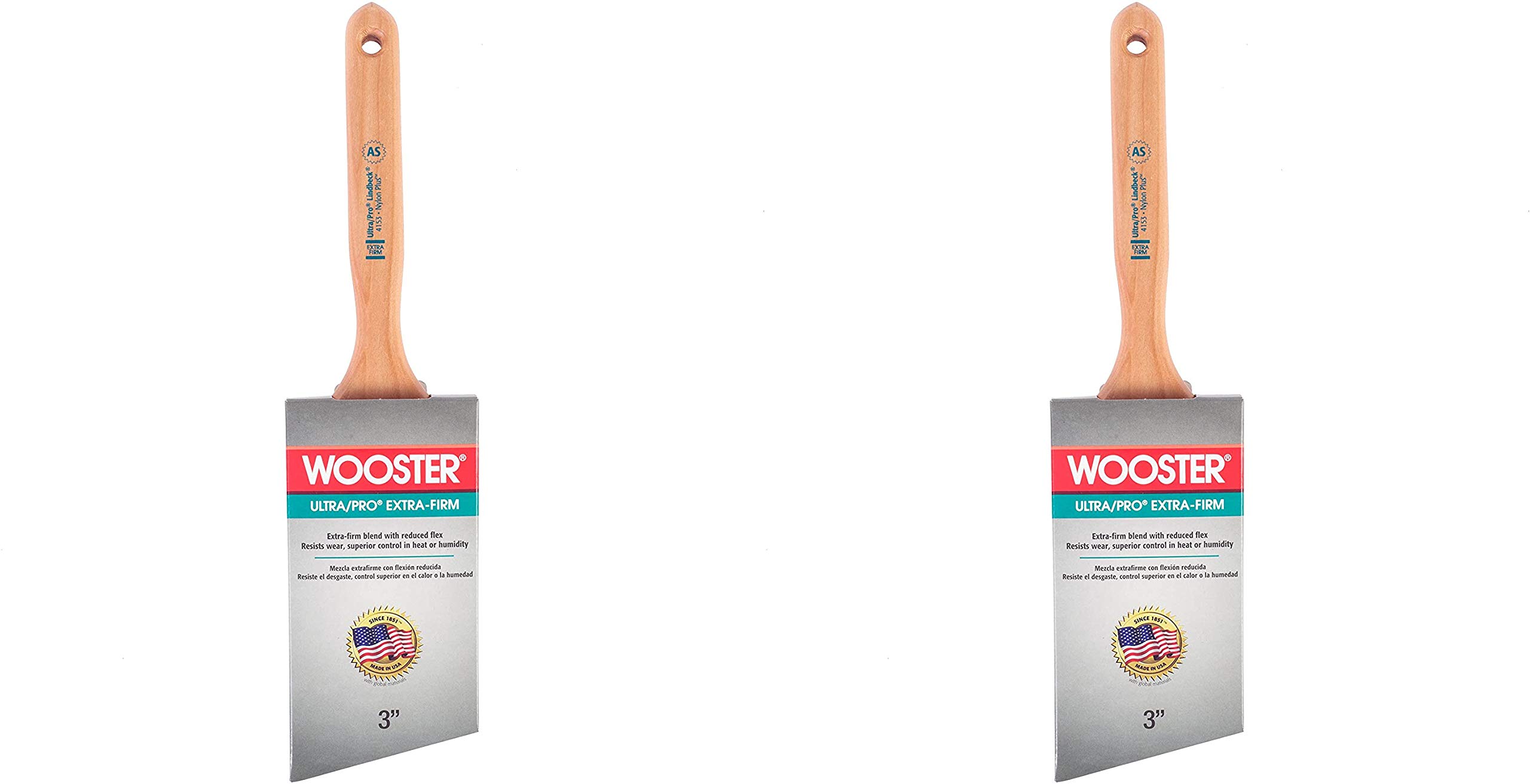 Wooster Brush 4153-3 Paintbrush, 3 inch 2 Pack