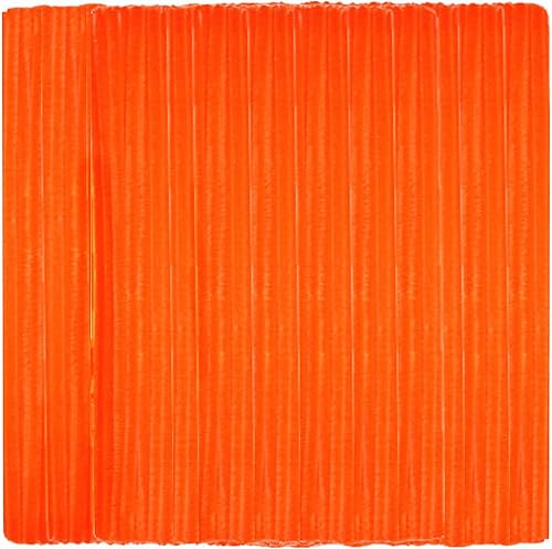 Orange Craft - Tallos de felpilla para limpiar tuberías (200 piezas) para decoración creativa de días de festivales (0.24 x 12 pulgadas)