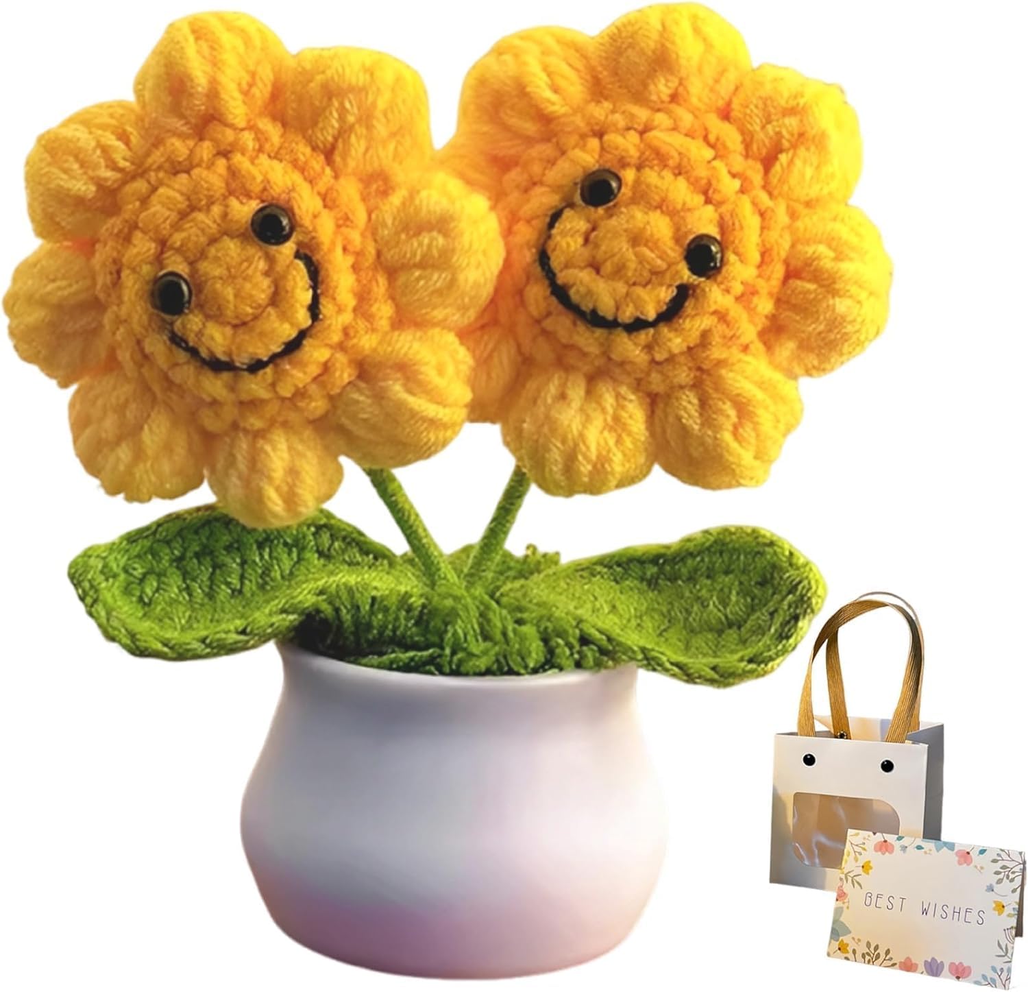 Sunflower Crochet, Crochet Flowers Bouquet, Double Headed