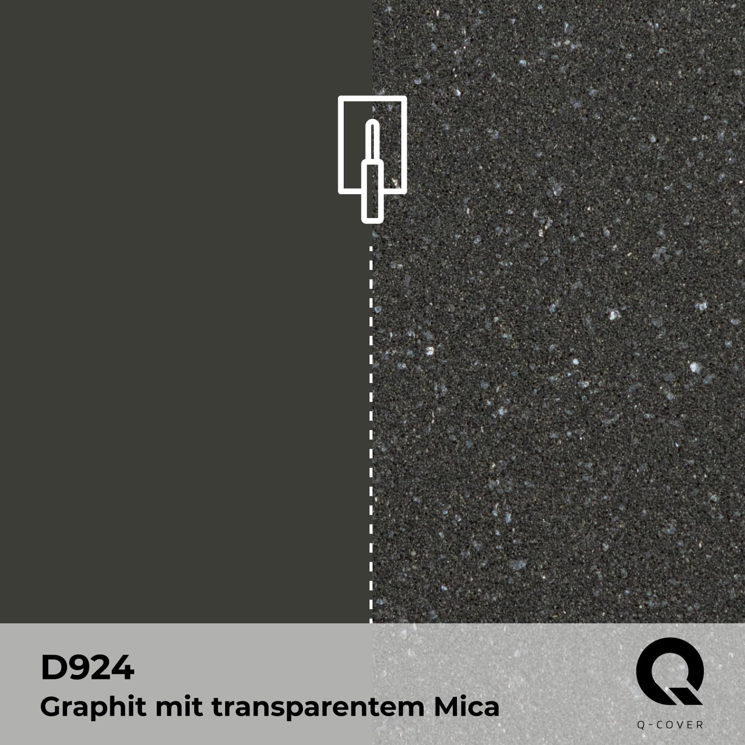 Quarzgrund für Dekorativer Putz mit Mica Graphit D924 7,5KG | Acrylatdispersion Grundiermittel Innen & Außen für Wände und Decken Grundierung Schutz Mosaikputz ca. 0,3-0,4 KG/m2