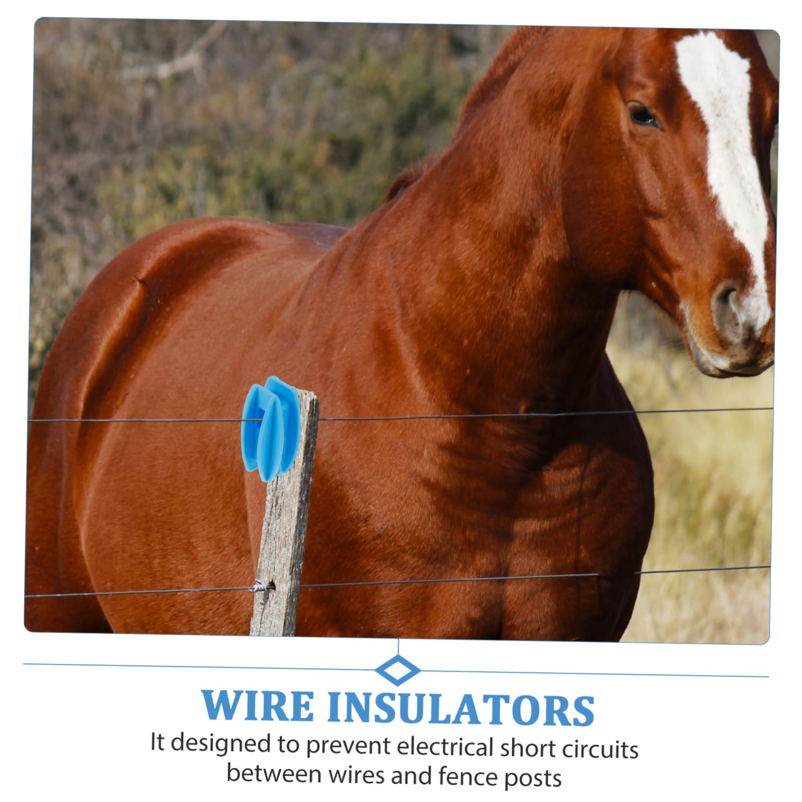 Yardwe 40pezzi Isolatori Per Elettrico Recinzione Accessori Per Per Bestiame Isolatori Facili Da Installare e Resistenti