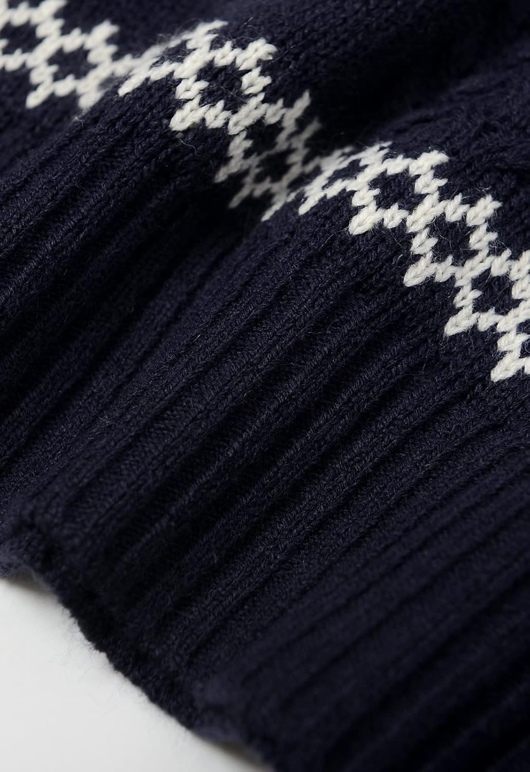 ZHILI Ugly Christmas Sweaters for Men Featuring Winter Argyle Patterns Loose Crew Neck Pullover Sweater - Image 4