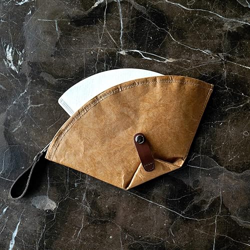 Miniatura 7 de watchget Bolsa para filtro de café, bolsa de almacenamiento de filtro de papel de café, reutilizable, impermeable, soporte para filtro de papel
