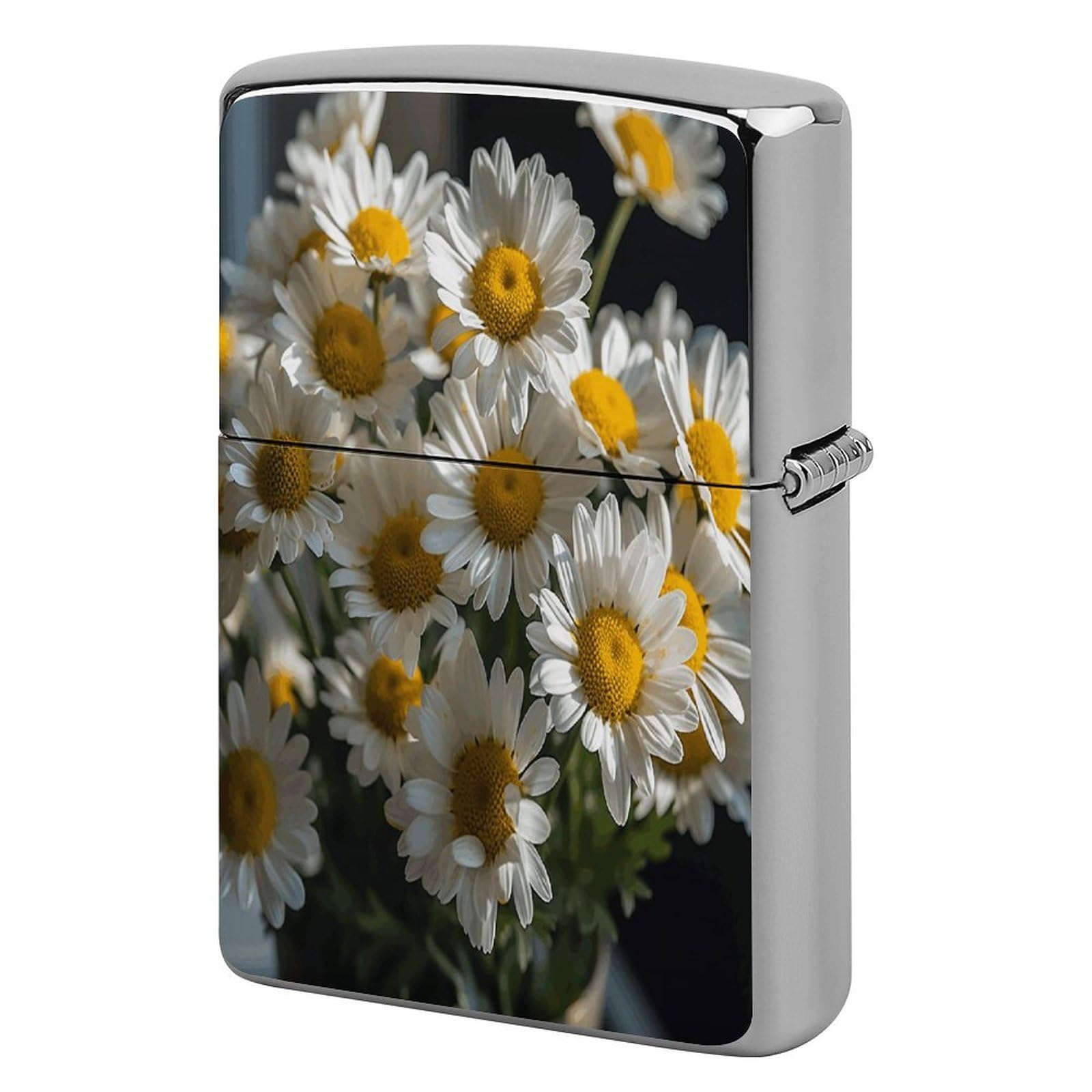 Btcowzrv Style Handful Of Daisies Metal Lighter Case Sleeve Cover Holder