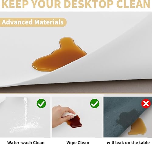 Miniatura 6 de 6 manteles individuales de plástico  Tapetes de mesa impermeables, manteles individuales transparentes para cocina, comedor, pintura, decoración de