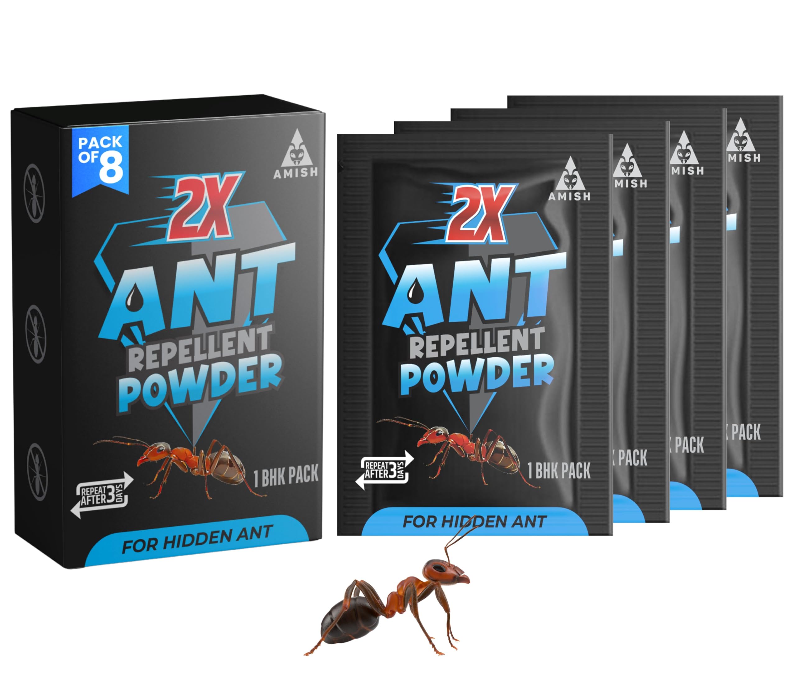 Amish Ant Repallent Powder, No Smell & Highly Effective (Pack of 8)-picture-26