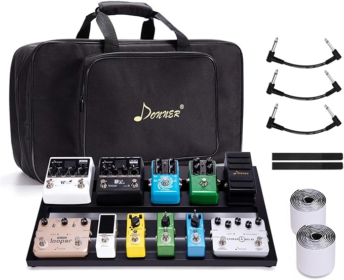 Donner Guitar Pedal Board Case DB3 Aluminium Pedalboard 20