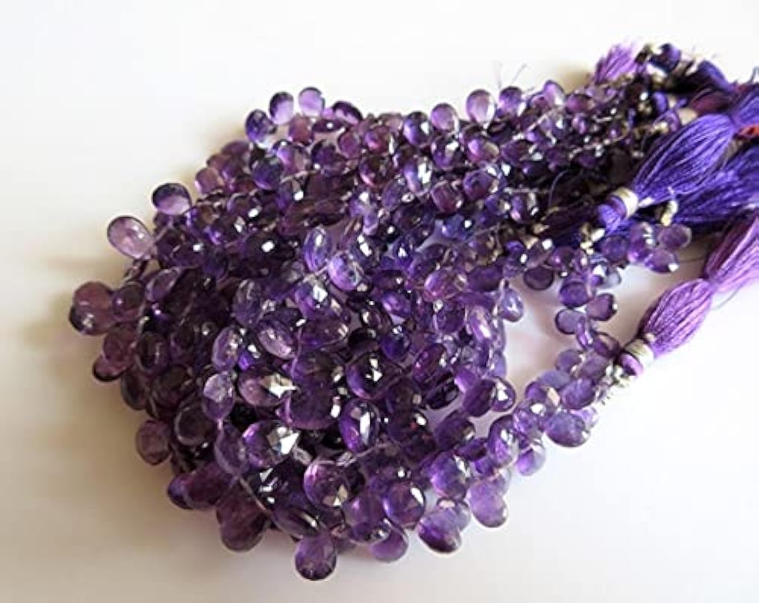 Perles améthyste poire facettée pour remplacer vos composants et réussir vos bijoux DIY