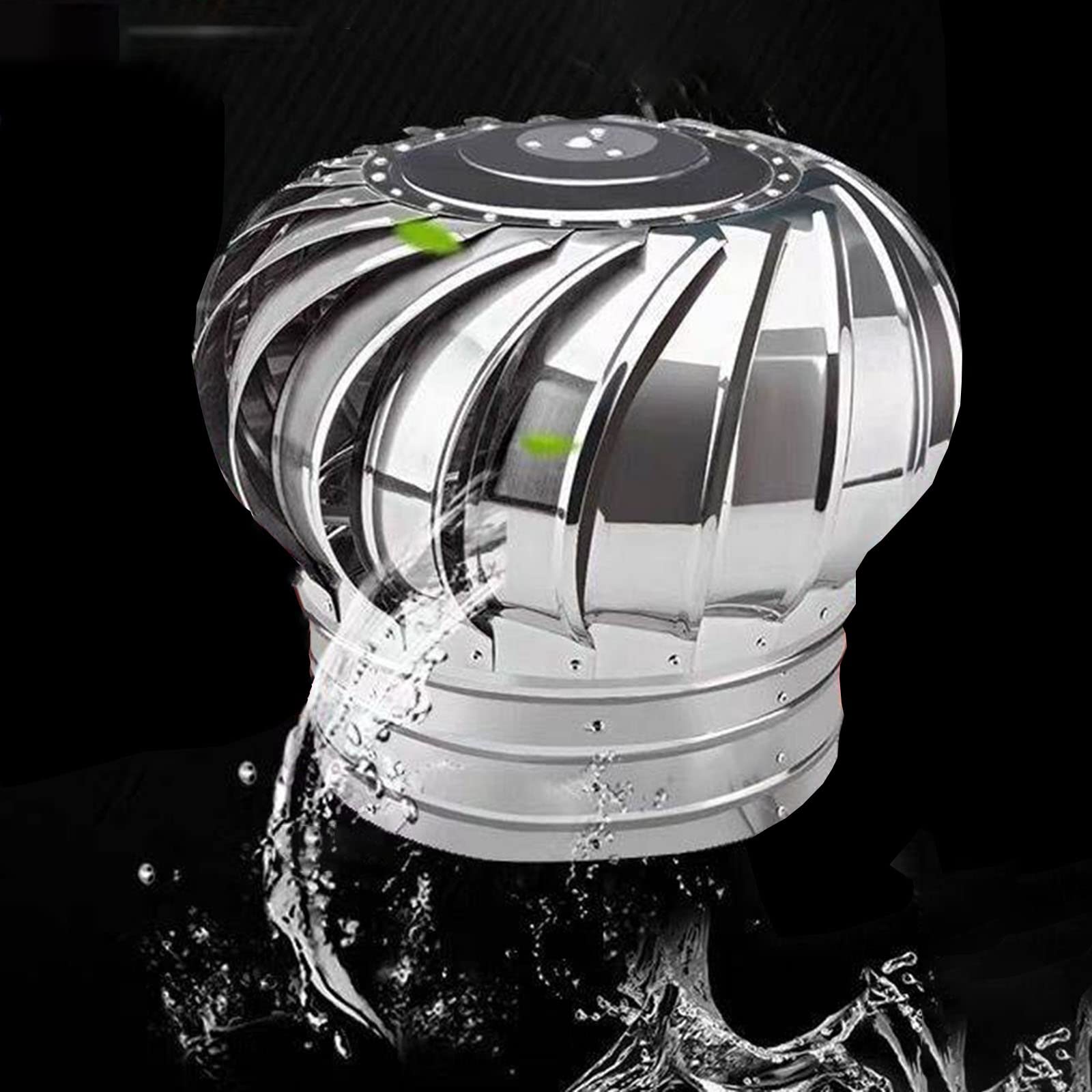 Chapeau de ventilation de toit inox extracteur d'air pour cheminée CVC