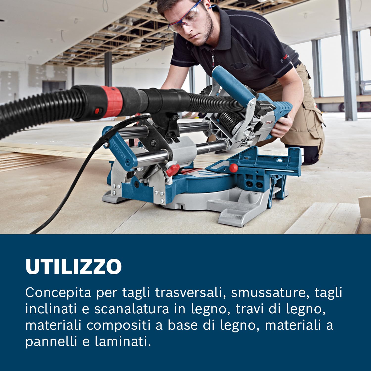 Bosch Professional Troncatrice radiale GCM 8 SJL (potenza 1600 Watt, Ø lama: 216 mm)