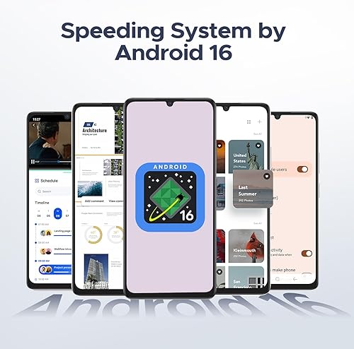 Miniatura 2 de DOOGEE Note 58 Android 16 teléfonos desbloqueados, 32GB+128GB2TB Expandir teléfono celular, pantalla de 6.6 pulgadas HD+90Hz, batería 6250mah,