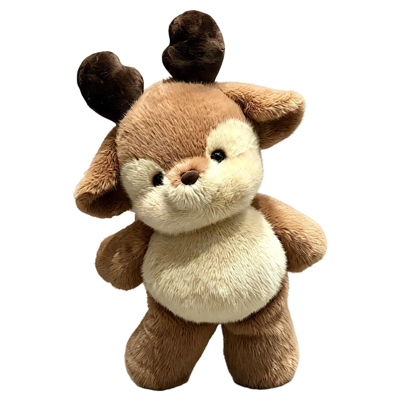 Running Cow Plush, Cute Running Stress Relief Stuffed Animal, Interactive Cartoon Animal Plush Toy, Soft Desk Companion for Kids Adults Office Bedroom Home