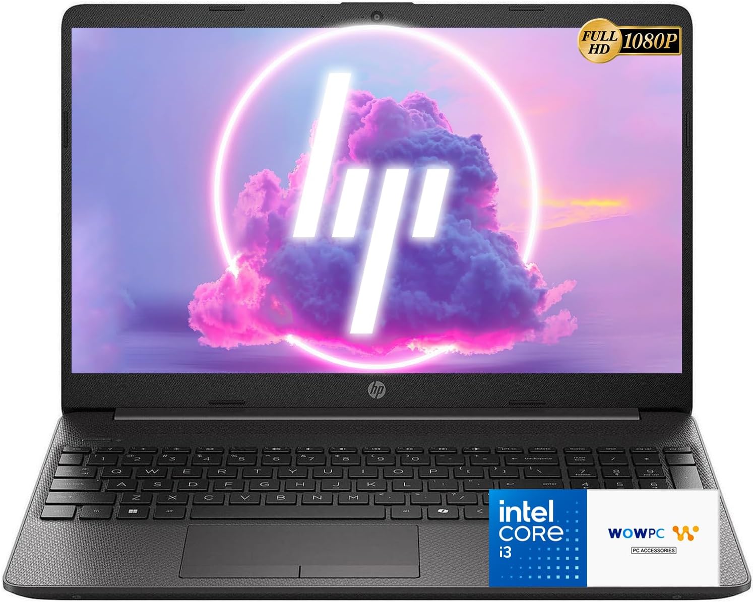 HP 250 G9 15.6" FHD Work Laptop with Microsoft Office, Intel Core i3-1315U(Beats i7-1165G7), 16GB RAM, 512GB SSD, Ethernet Port, SD Card Reader, Windows 11 Pro, WOWPC USB Included
