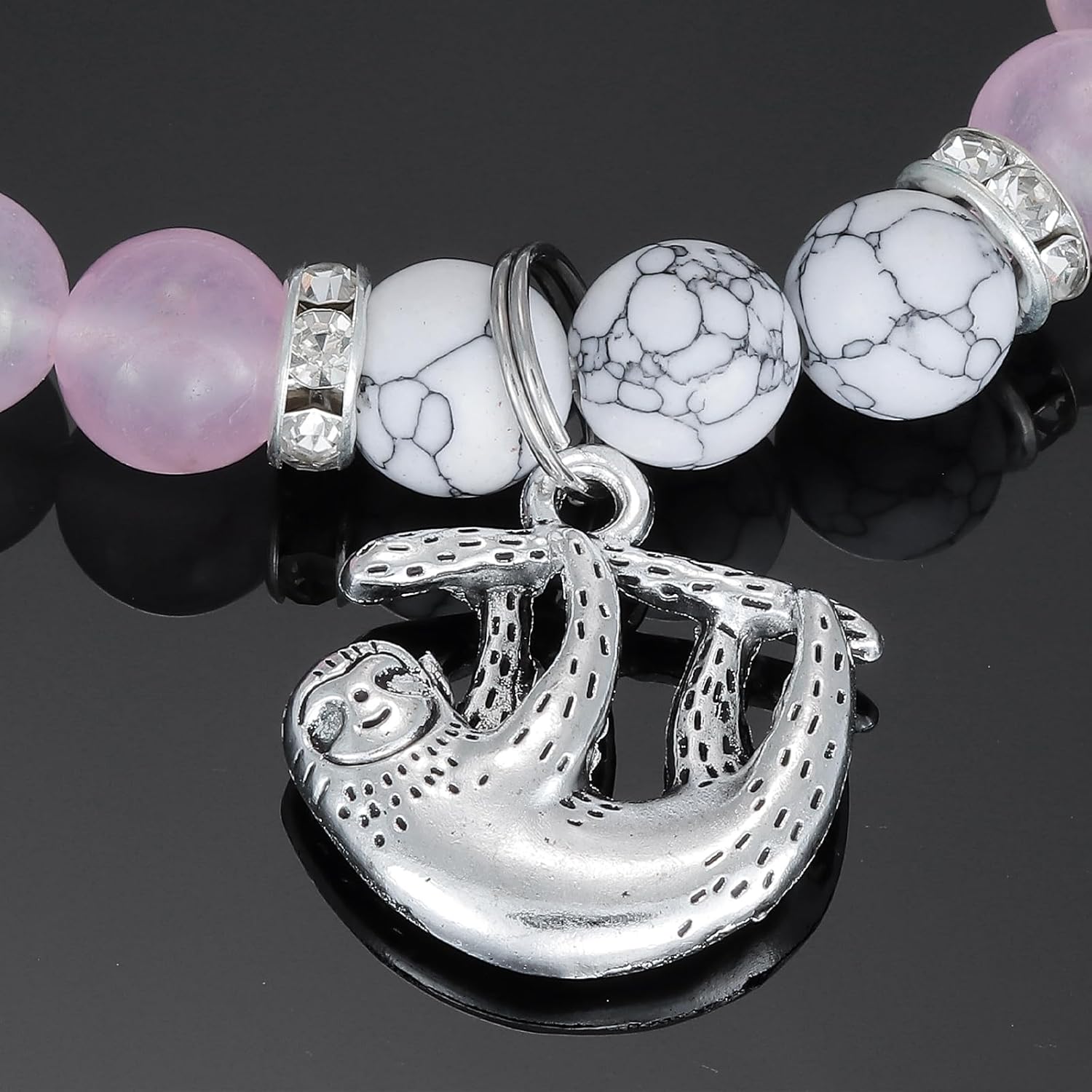 Kivosliviz Sloth Bracelet Gifts for Women Adults Sloths Lovers Themed Birthday Stuff Jewelry Sloth Bracelet - Image 3