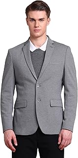 Arrow Classic Regular Fit Blazer for Men - Notch Lapel Collar, Button Closure Single Breasted Blazers - 42, Light Grey Price In India