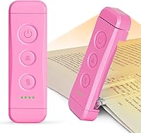 Vista 11 de Glocusent - Luz de libro recargable USB, luz de lectura LED portátil con clip, luces de lectura para libros en la cama con 3 colores ámbar y 5