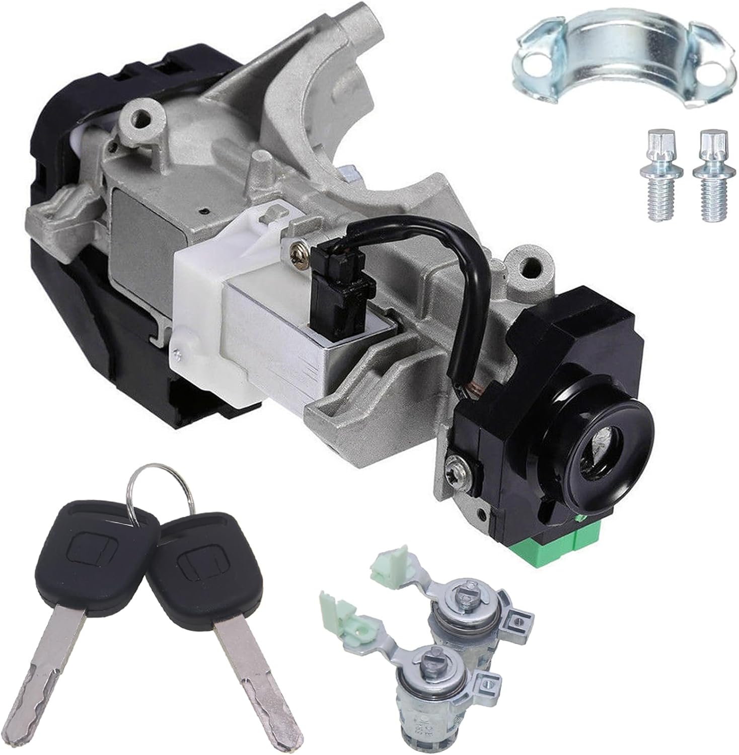 Ignition Switch Lock Cylinder Assembly Compatible with Honda Accord CRV Odyssey FIT 06350-SAA-G30 35100-SDA-A71 CHENHO 2003 2004 2005 2006 2007 2008
