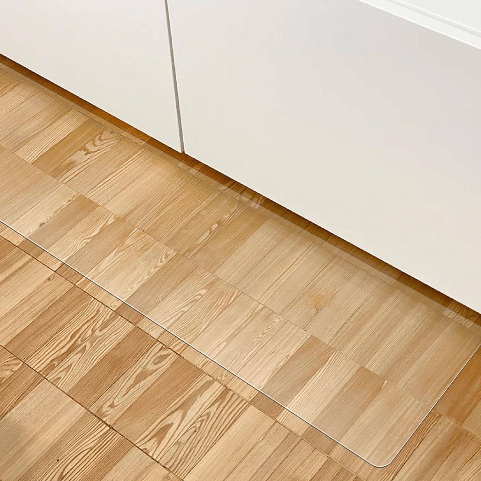 Alfombrilla de PVC para silla que evita arañazos en suelos de madera dura de hogar