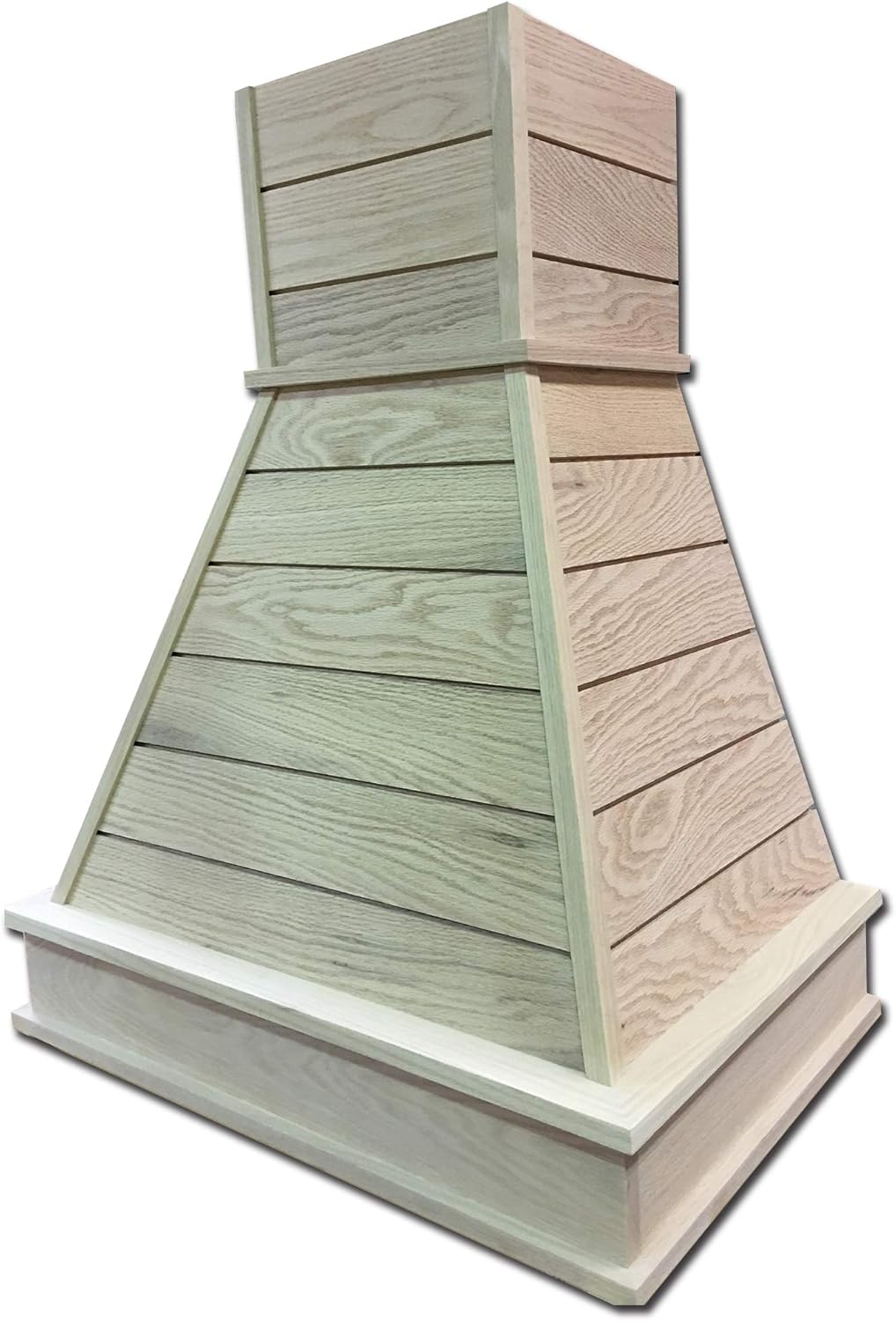 Castlewood Shiplap Chimney Hood (H 42-1/2" | W 31" | D 20-3/8", Alder)