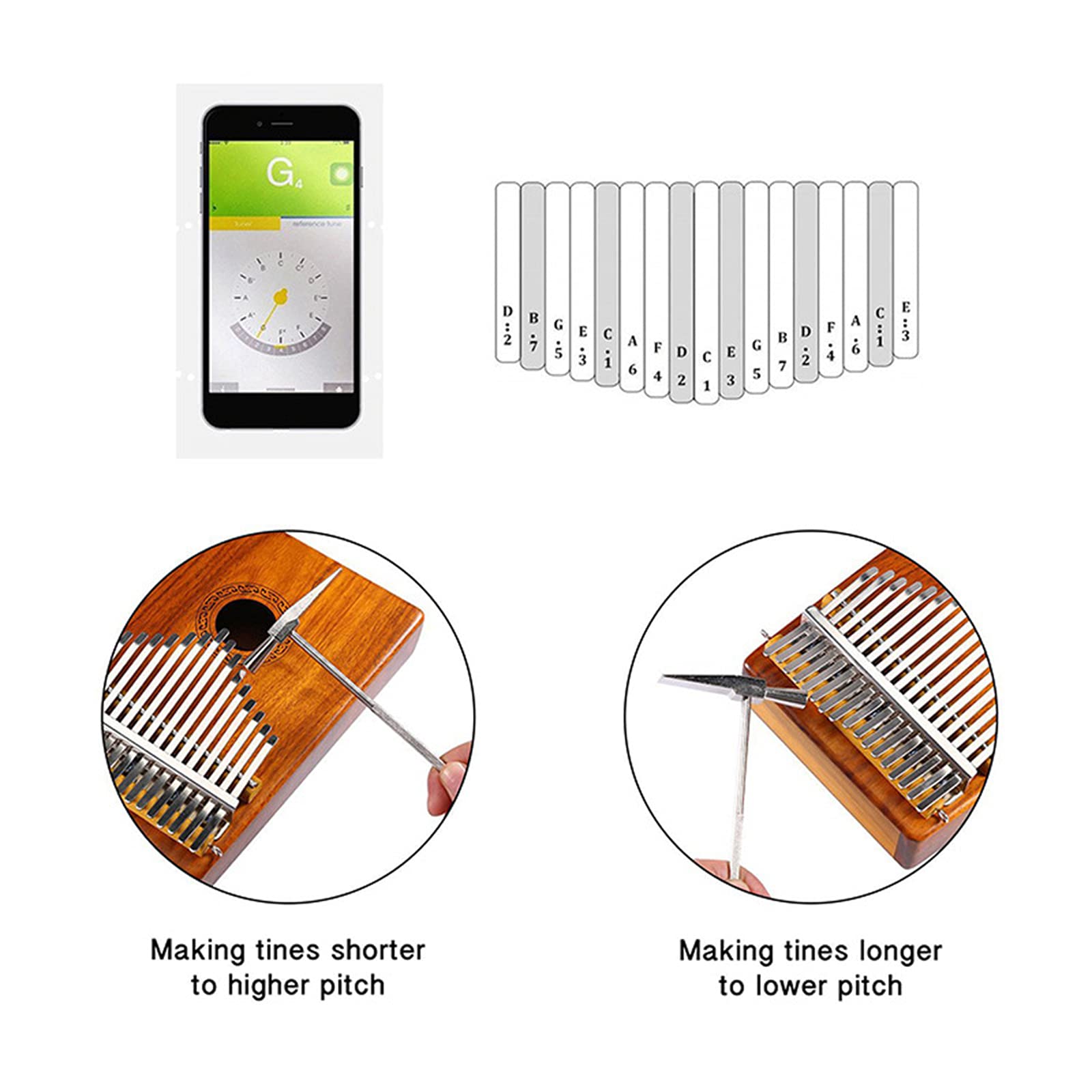 Kalimba 17 Clés, Pouce Piano Doigt Instrument Professionnel De Haute Qualité Doigt Pouce Piano Instrument de Musique Cadeau