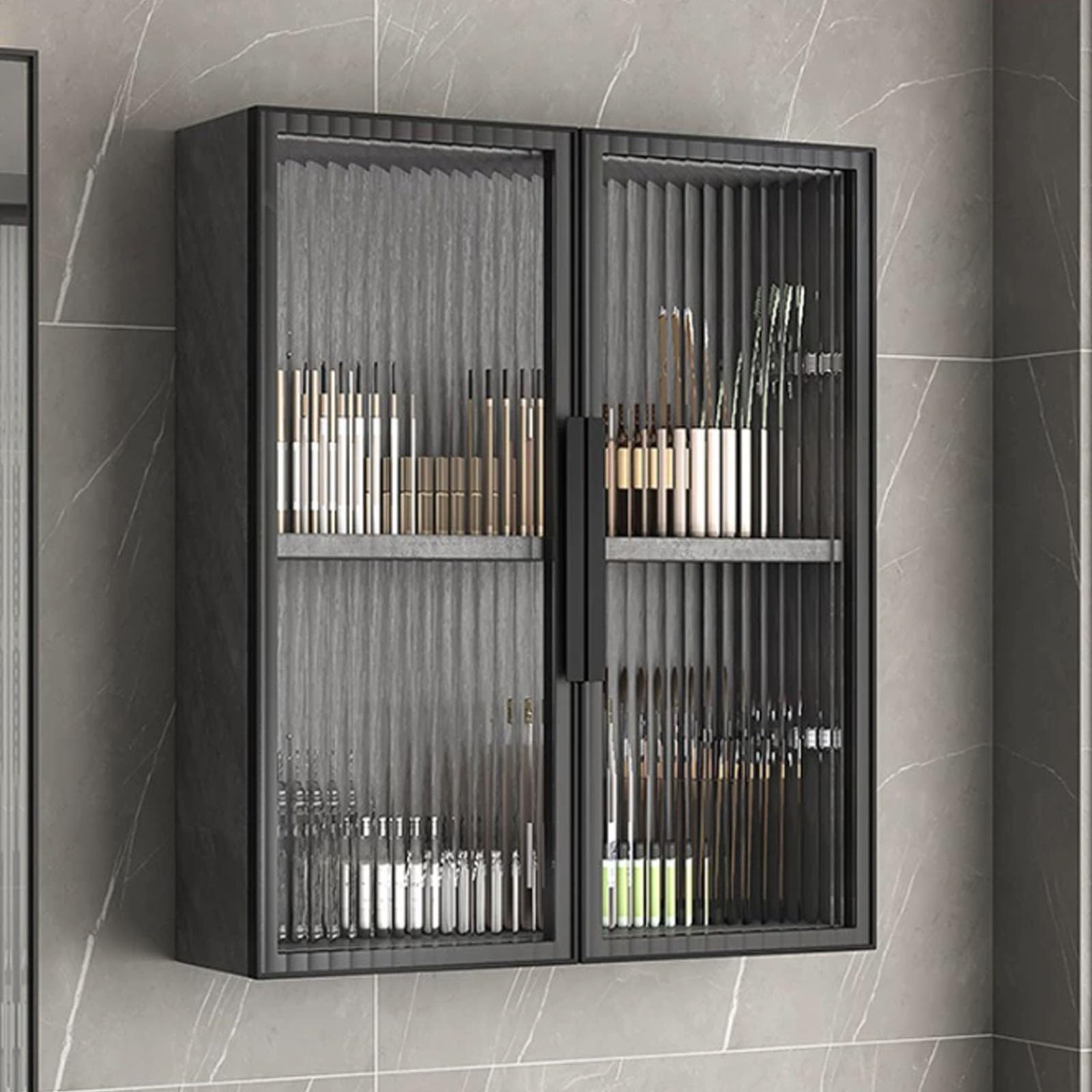 Armoire murale salle de bain bois massif gain de place utile