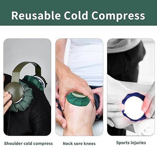 Miniatura 4 de Enfriador de cuello para clima cálido, reutilizable, dispositivo de enfriamiento de cuello, bolsa de agua caliente para aliviar el dolor, a prueba