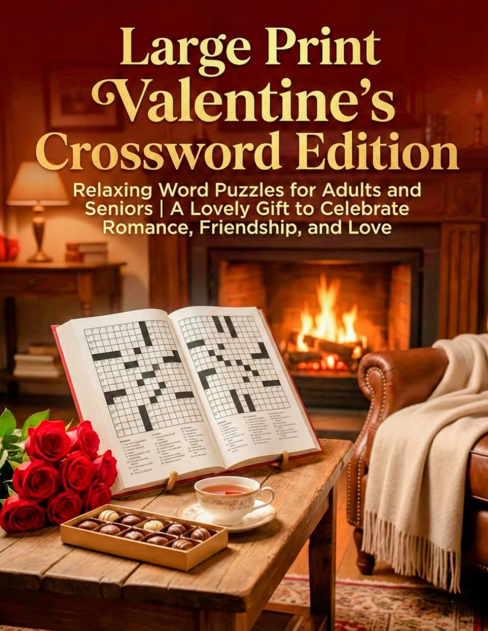 Large Print Valentine’s Crossword Edition: Relaxing Word Puzzles for Adults and Seniors | A Lovely Gift to Celebrate Romance, Friendship, and Love