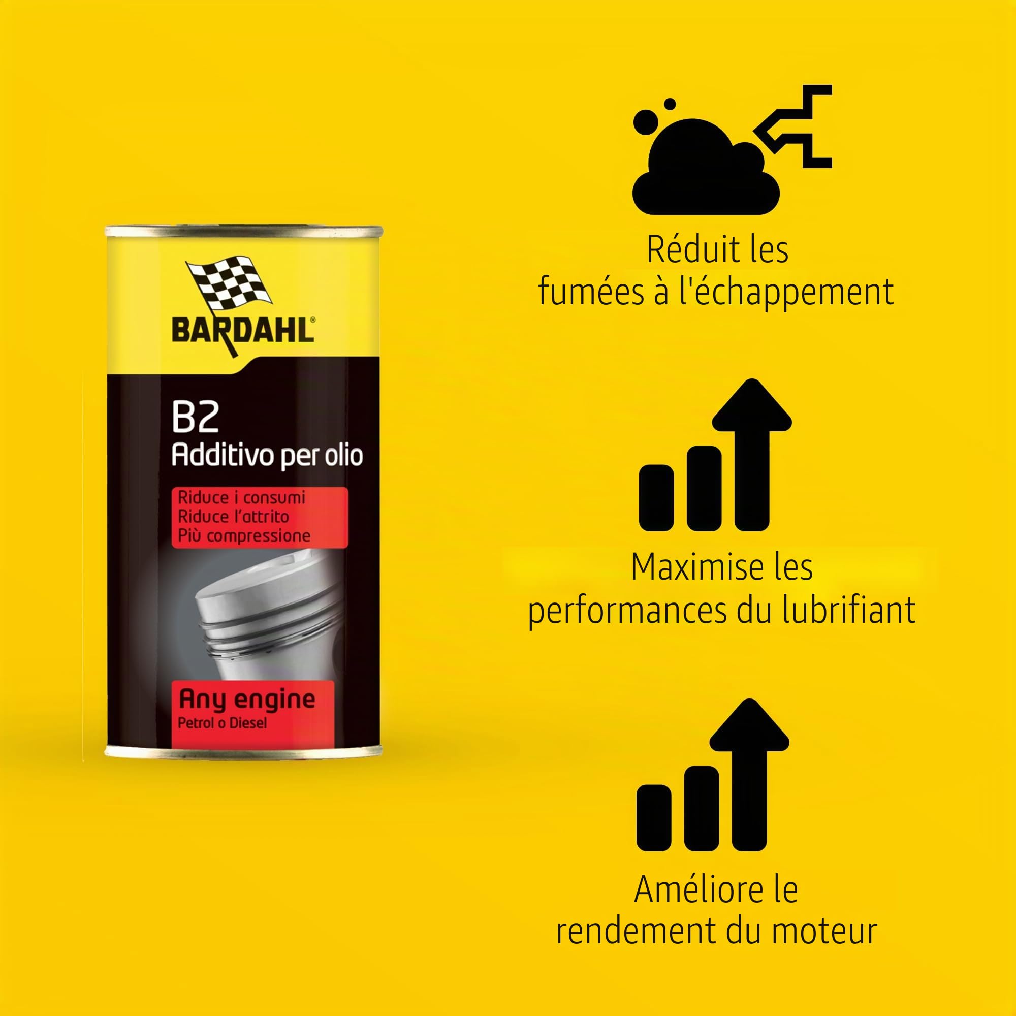 Bardahl B2 Additif huile, 300 ml