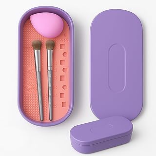 Alfombrilla limpiadora de brochas de maquilla...