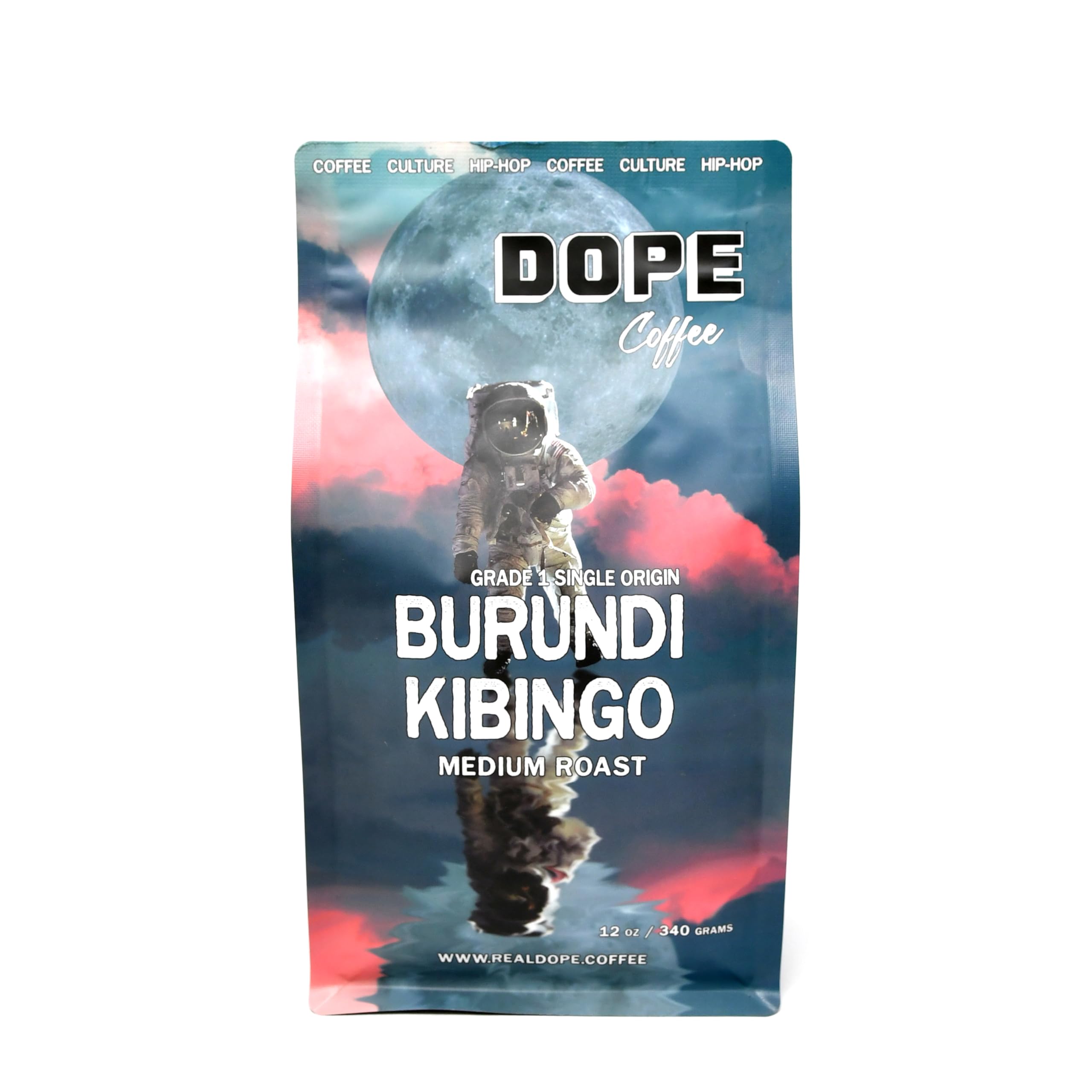 Dope CoffeeBurundi Kibingo Whole Bean Coffee – Single-Origin Medium Roast, Bright Stone Fruit & Honey Notes, 12 oz Bag