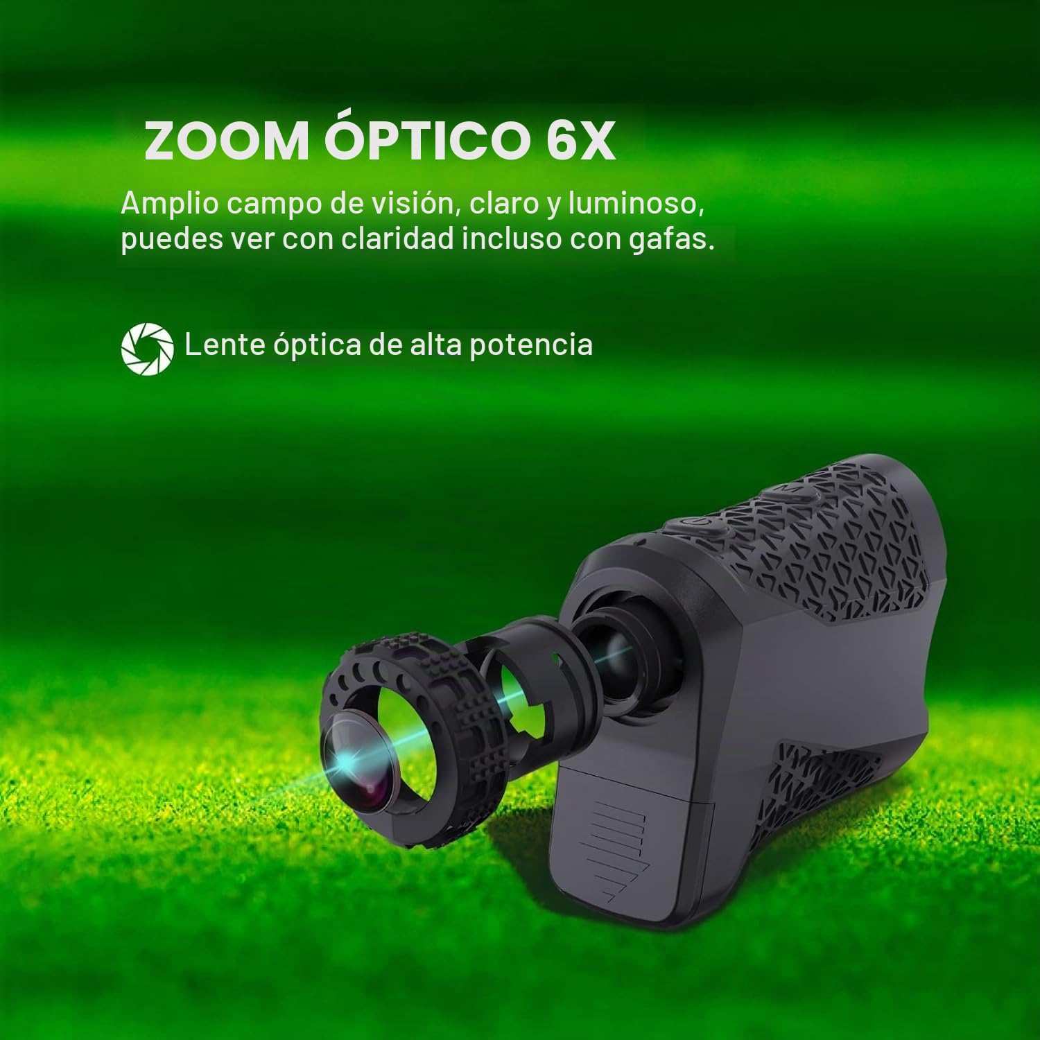 Buscador de rango de golf con pendiente