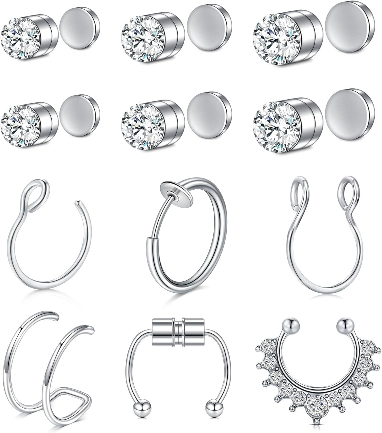 TOKRING Fake Nose Ring Fake Septum Fake Nose Studs Kenya Ubuy