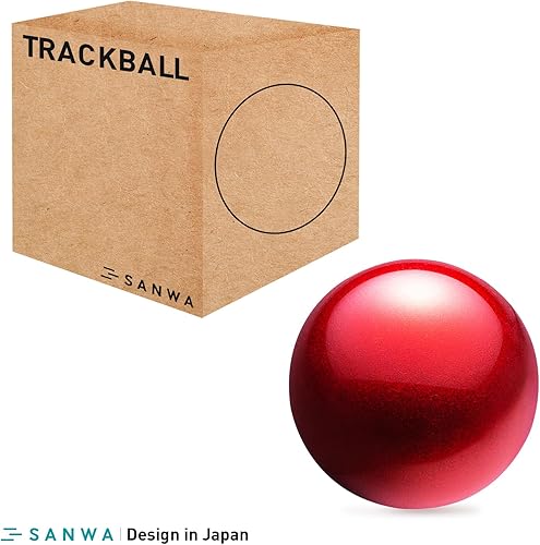 Miniatura 7 de SANWA Trackball 44mm/1.73in, bola de repuesto para GMAWBTTB138N/GMATB137, ELECOM DEFT PRO y otros ratones de trackball compatibles, rojo brillante