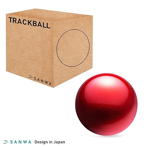Miniatura 7 de SANWA Trackball 44mm1.73in, bola de repuesto para GMAWBTTB138NGMATB137, ELECOM DEFT PRO y otros ratones de trackball compatibles, rojo brillante