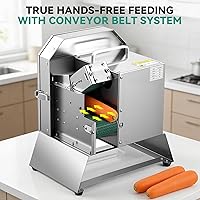 Vista 2 de Newhai Máquina cortadora de verduras comercial Cortadora eléctrica automática de cebolla de primavera con cinta transportadora ajustable