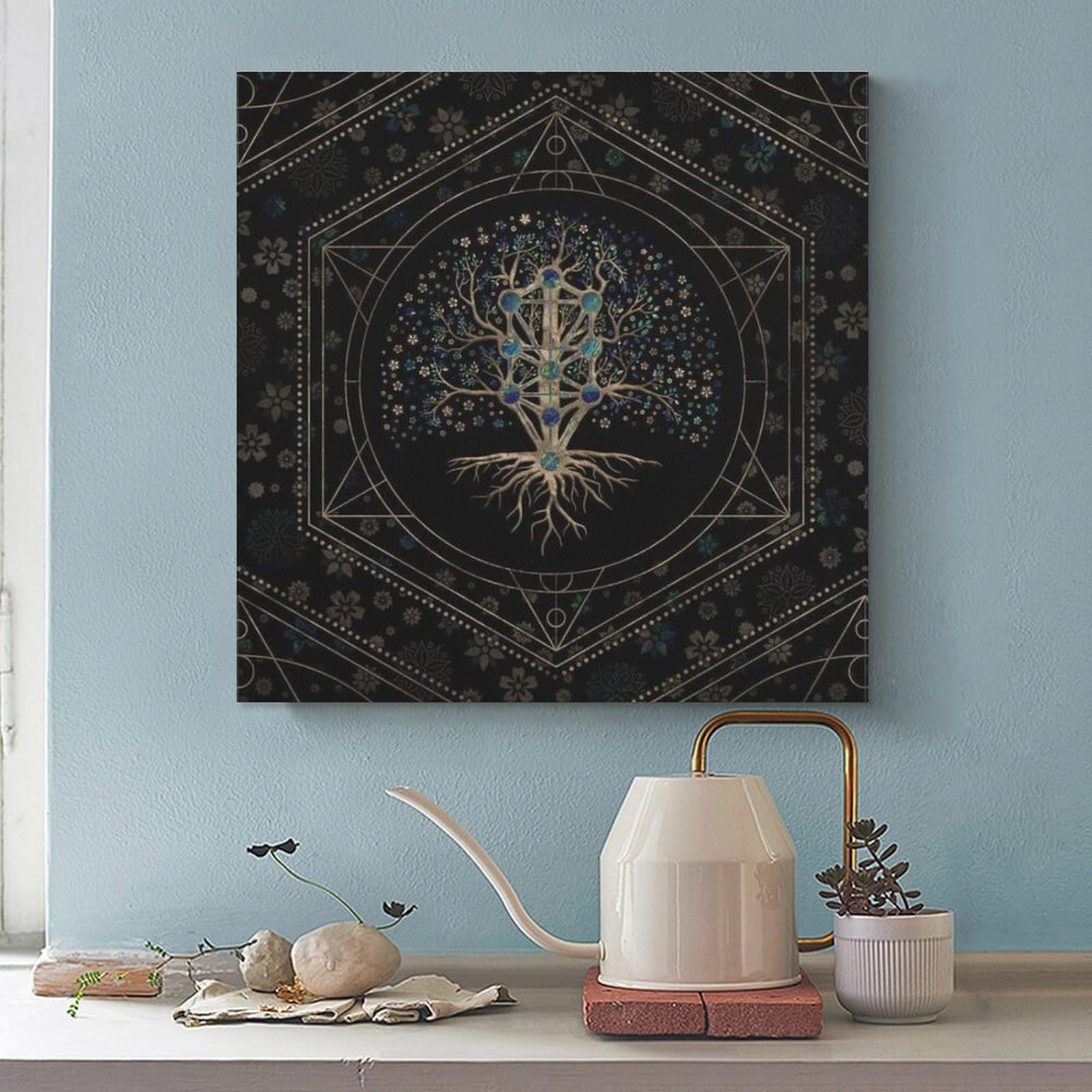 Amazon.co.jp: カバラ生命の木絵の装飾アートワークファインポスター