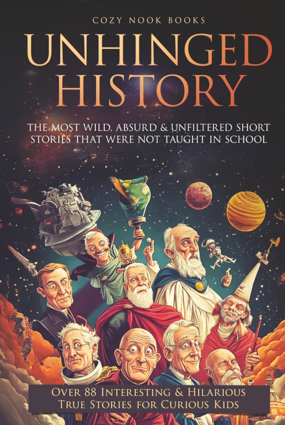Unhinged History: The Most Wild, Absurd & Unfiltered Short Stories That Were NOT Taught in School. Over 88 Interesting & Hilarious True Stories for Curious Kids