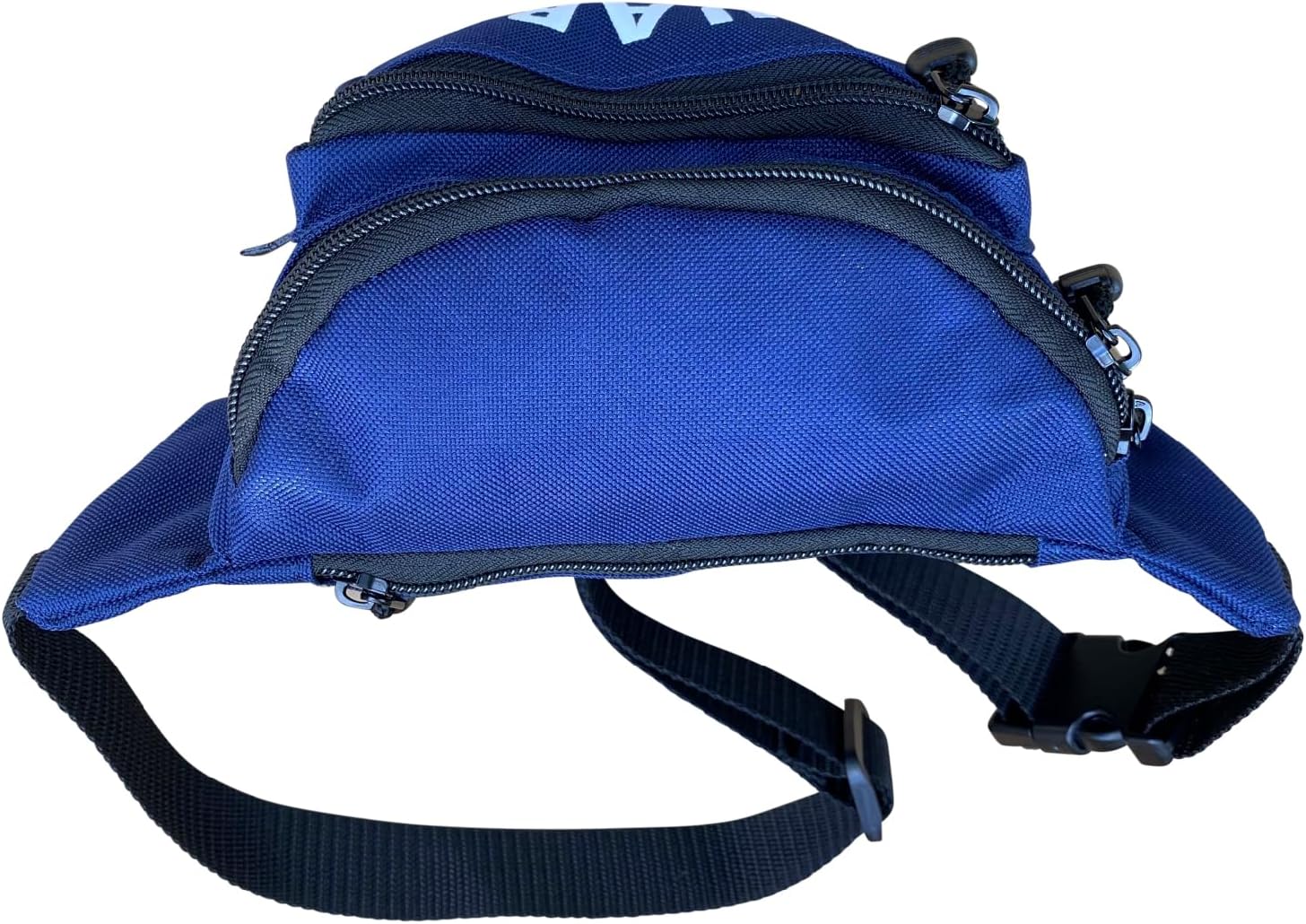 Kemp USA Lifeguard Hip Pack Navy Blue Water-Resistant Compact Lightweight Adjustable Strap Multiple Zippered Compartments First Aid CPR Kit GUARD Logo Tactical Fanny Pack